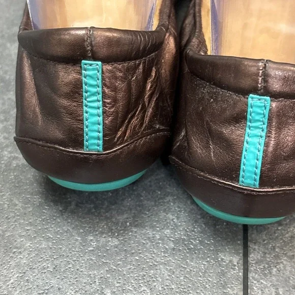 Tieks Raspberry Truffle sz 9 EUC Copper Chocolate Rose Brown Gavrieli Foldable - Picture 7 of 10